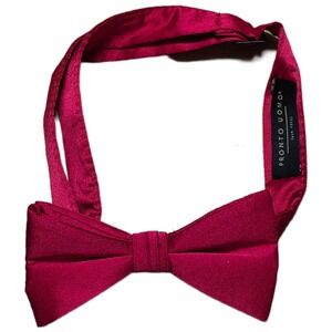 Pronto Uomo Silk Bow Tie Men's One Size Red Pre Tied Adjustable Formal
